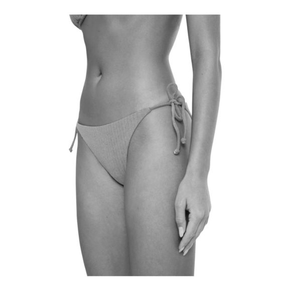 Onia Kate String Bikini Bottom in Black and White NWOT - Picture 2 of 7